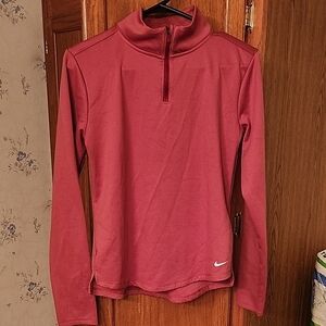 Nike Therma Fit Women's Quarter-Zip Sweatshirt In Rust